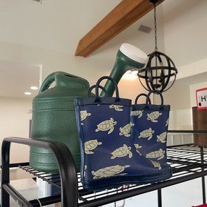 Blue / Turtle Kids Rain Boots